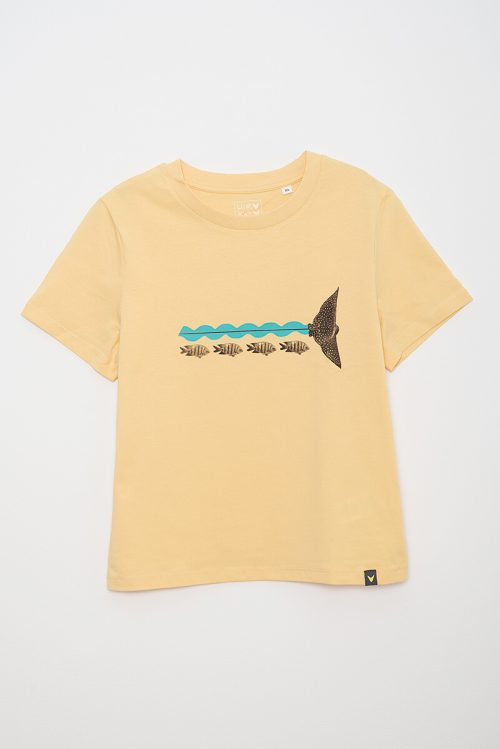 Alternative view of Camiseta orgánica amarilla SNORKEL