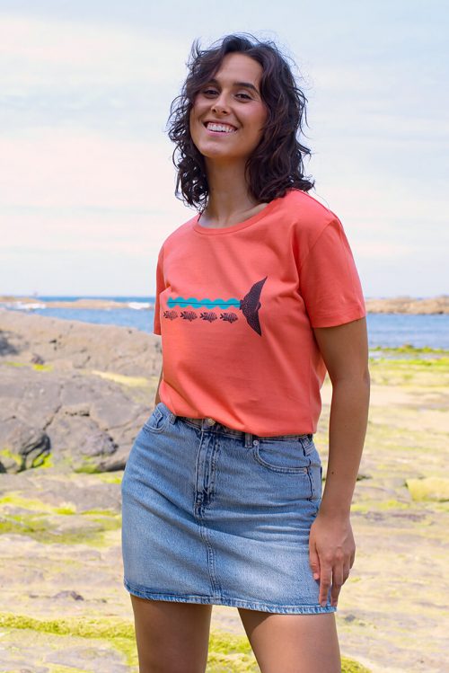 Camiseta orgánica coral SNORKEL