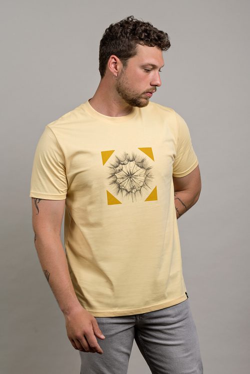 Alternative view of Camiseta orgánica amarilla unisex SALSIFÍ