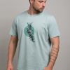 Camiseta orgánica verde aloe unisex RANA - Imagen 2