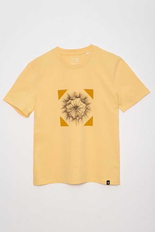 Alternative view of Camiseta orgánica amarilla unisex SALSIFÍ