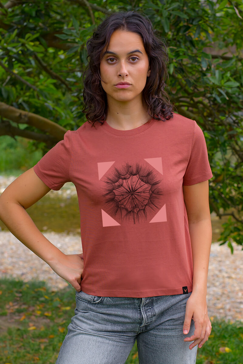 Camiseta orgánica teja SALSIFÍ