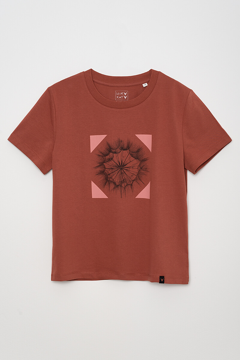 Camiseta orgánica teja SALSIFÍ - Imagen 2