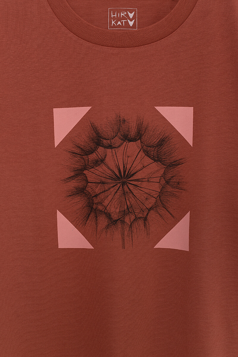 Camiseta orgánica teja SALSIFÍ - Imagen 3