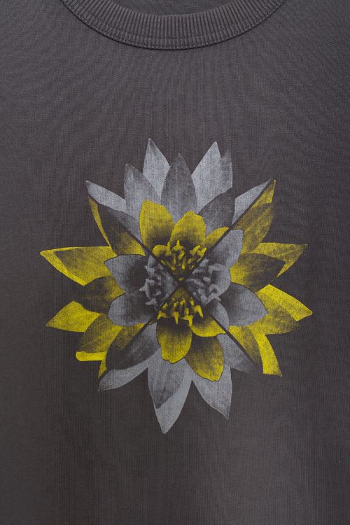 Alternative view of Sudadera orgánica antracita mujer NYMPHAEA