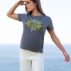 Camiseta orgánica antracita mujer NYMPHAEA - Imagen 2