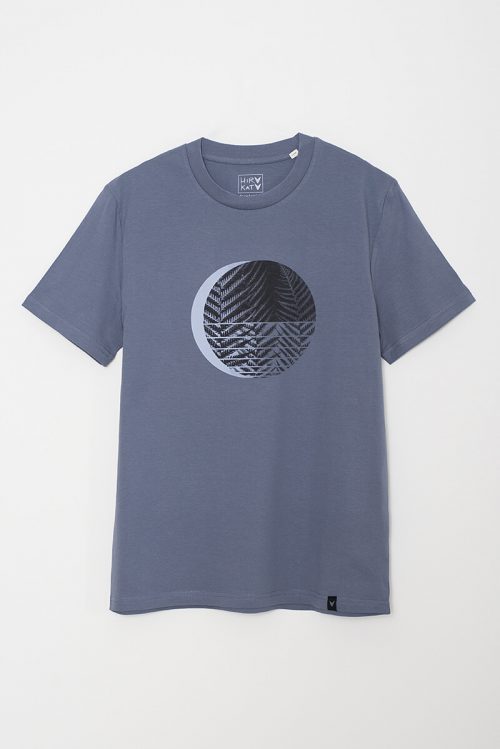 Camiseta orgánica azul nublado unisex HELECLIPSE