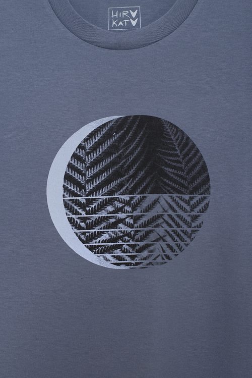 Alternative view of Camiseta orgánica azul nublado unisex HELECLIPSE