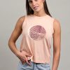 Camiseta orgánica sin mangas rosa nude mujer HELEKLIPSE - Imagen 2