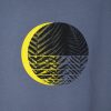 Camiseta orgánica  cuello chimenea azul nublado mujer HELKLIPSE - Imagen 5