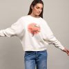 Sudadera orgánica y modal crema mujer GARZAS - Imagen 5